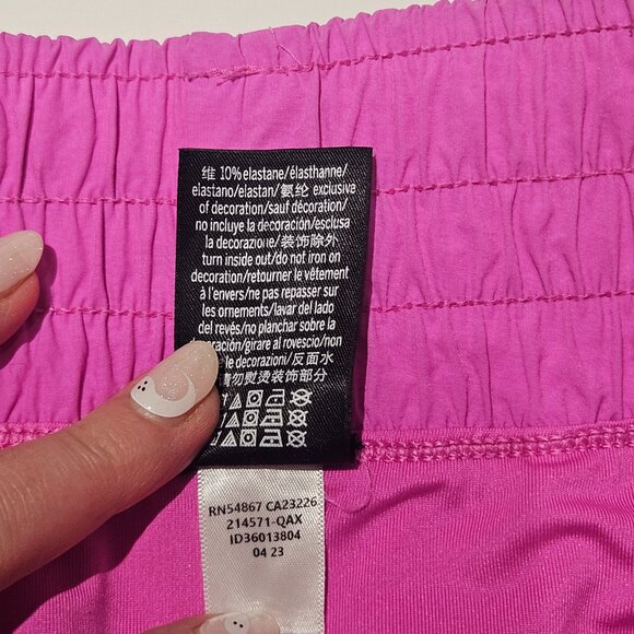 Victoria's Secret PINK Shorts Size L Active Logo Bright Pink Barbiecore Sporty - Picture 9 of 9